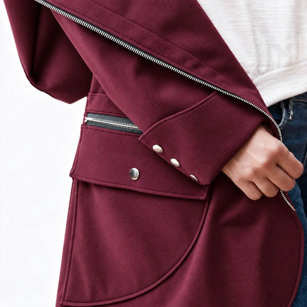 Softshell Stretch Stof Rood - (Softshell Stoffen)