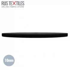 Gummiband Gewebt 10mm Schwarz