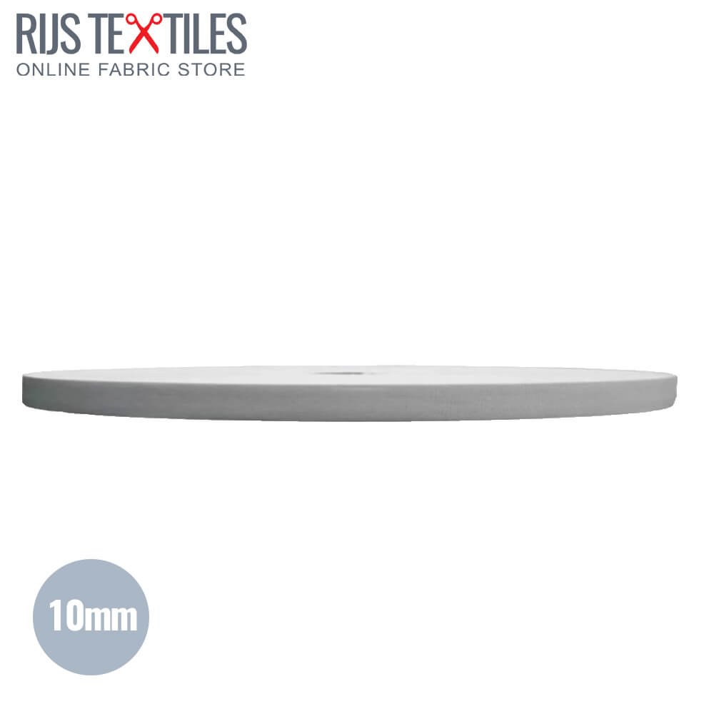Woven Elastic Tape 10mm White Woven Elastic Tape 10mm White