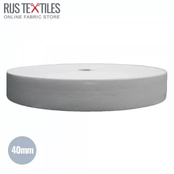 Bande Caoutchouc 40mm Blanc 