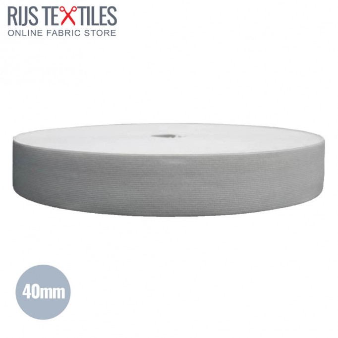 Band Elastiek 40mm Wit - (Banden En Linten)