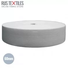 Woven Elastic Tape 60mm White