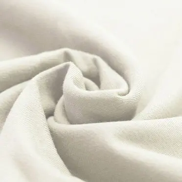 Tessuto Di Cotone Twill Bianco