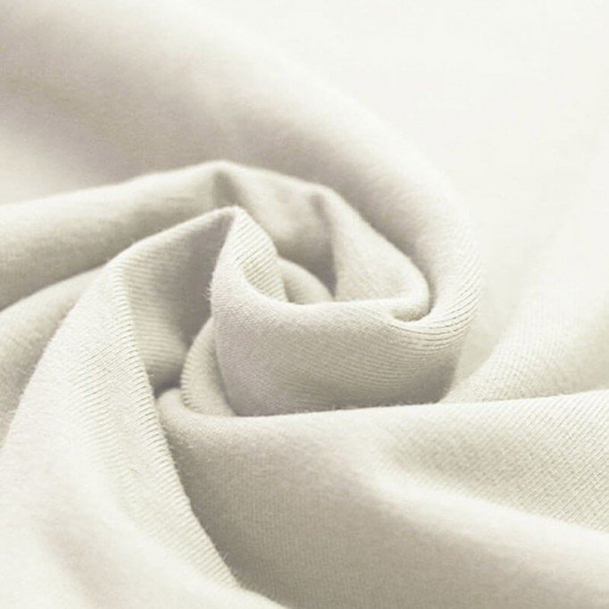 Tissu Jersey De Coton Bio Écru  - (Tissus Jersey)