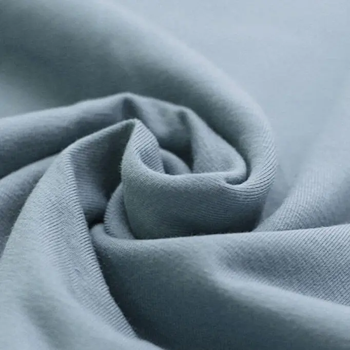 Tissu Jersey De Coton Bio Jeans Clair - (Tissus Jersey)