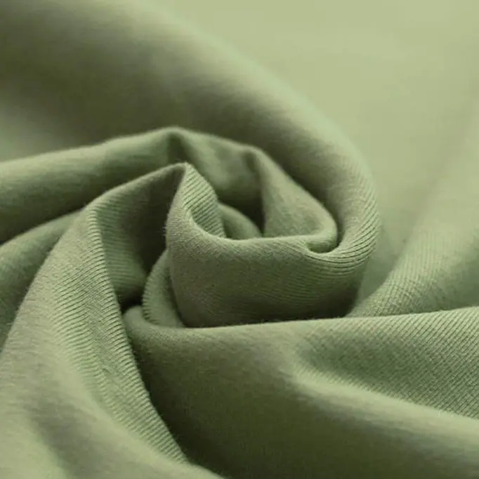 Organic Cotton Jersey Fabric Olive - (Jersey Fabrics)