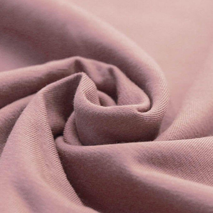 Tessuto Bio Jersey Di Cotone Organico Rosa Antico - (Jersey Tessuti)