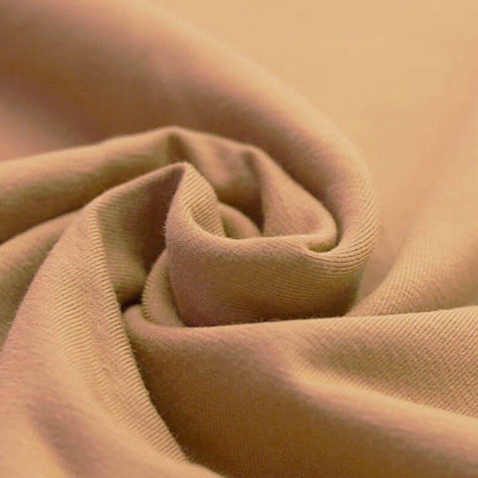 Tissu Jersey De Coton Bio Pêche - (Tissus Jersey)