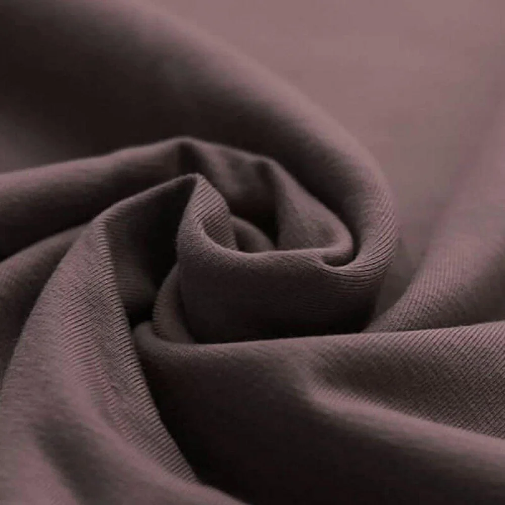Biologische Katoenen Jersey Stof Donker Mauve
