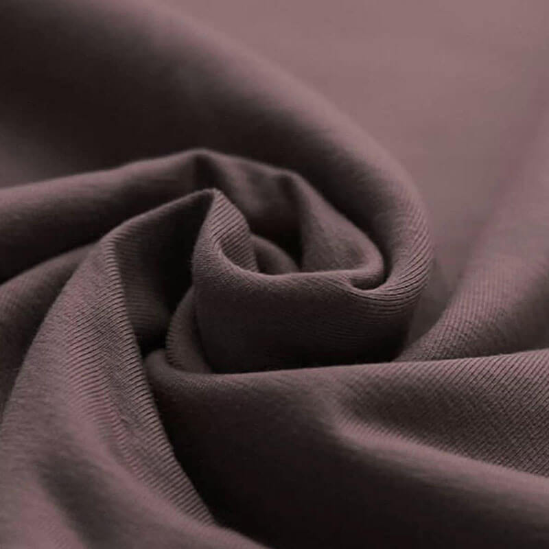 Biologische Katoenen Jersey Stof Donker Mauve