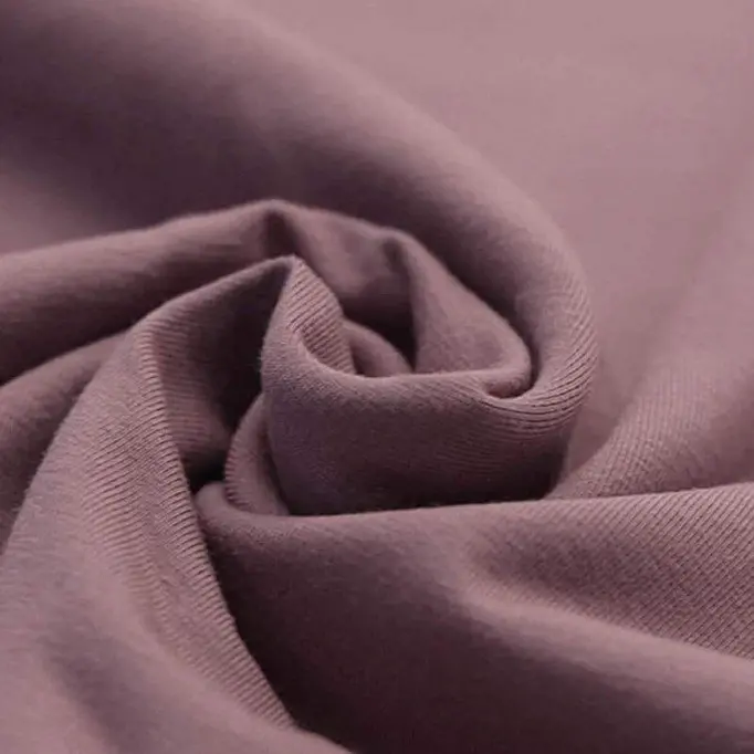 Tissu Jersey De Coton Bio Vieux Mauve - (Tissus Jersey)