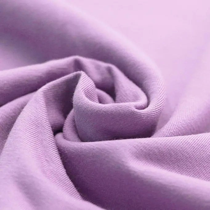 Organic Cotton Jersey Fabric Pastel Lilac - (Jersey Fabrics)