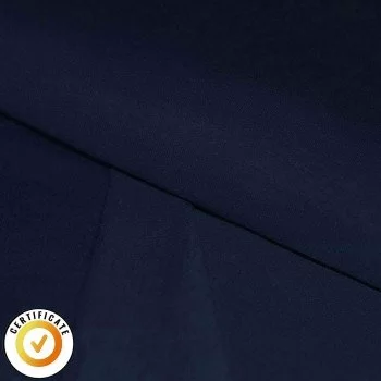 French Terry Dresówka Drapana Organiczna Ciemnogranatowy