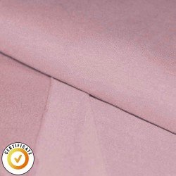 Organic French Terry Brushed Fabric Old Pink