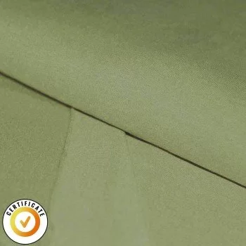 French Terry Dresówka Drapana Organiczna Oliwka