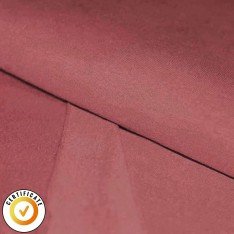 Organic French Terry Brushed Fabric Raspberry