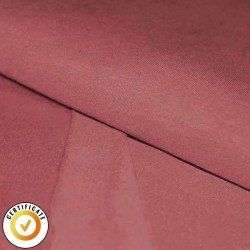 Organic French Terry Brushed Fabric Raspberry