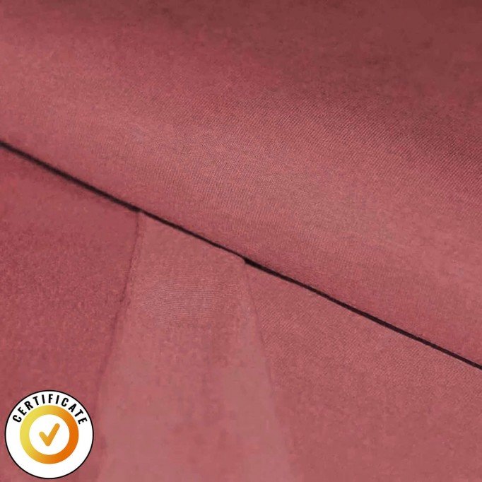 Tissu French Terry En Coton Bio Framboise - (Tissus Jersey)
