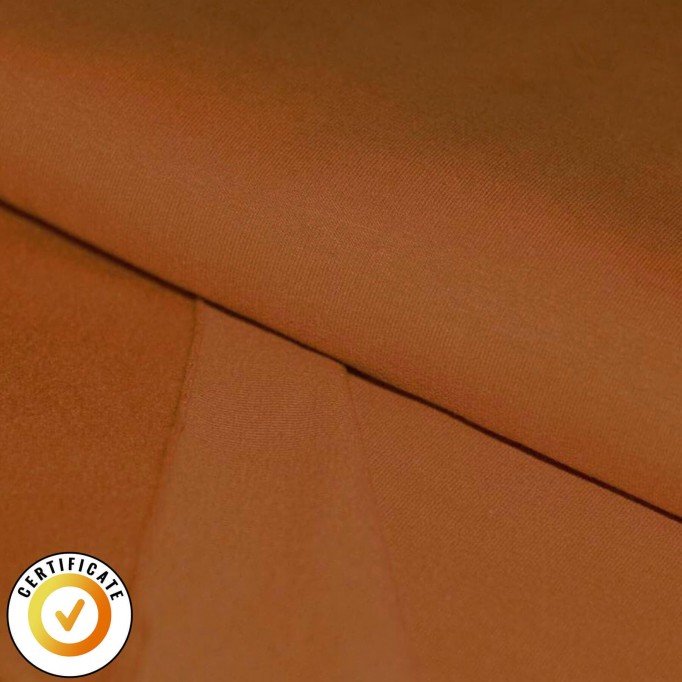 Organic Isoli Sweat Stof Cognac - (Jerseystoffer)
