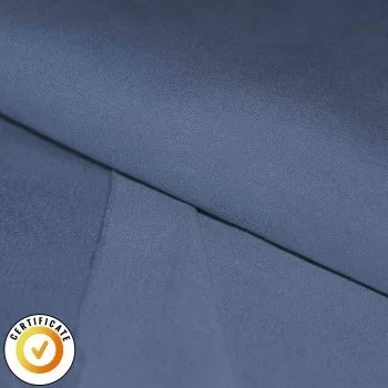 French Terry Dresówka Drapana Organiczna Ciemny Dżinsu