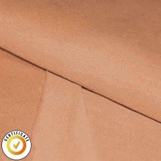 Organic French Terry Brushed Fabric Peach