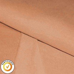 Organic French Terry Brushed Fabric Peach