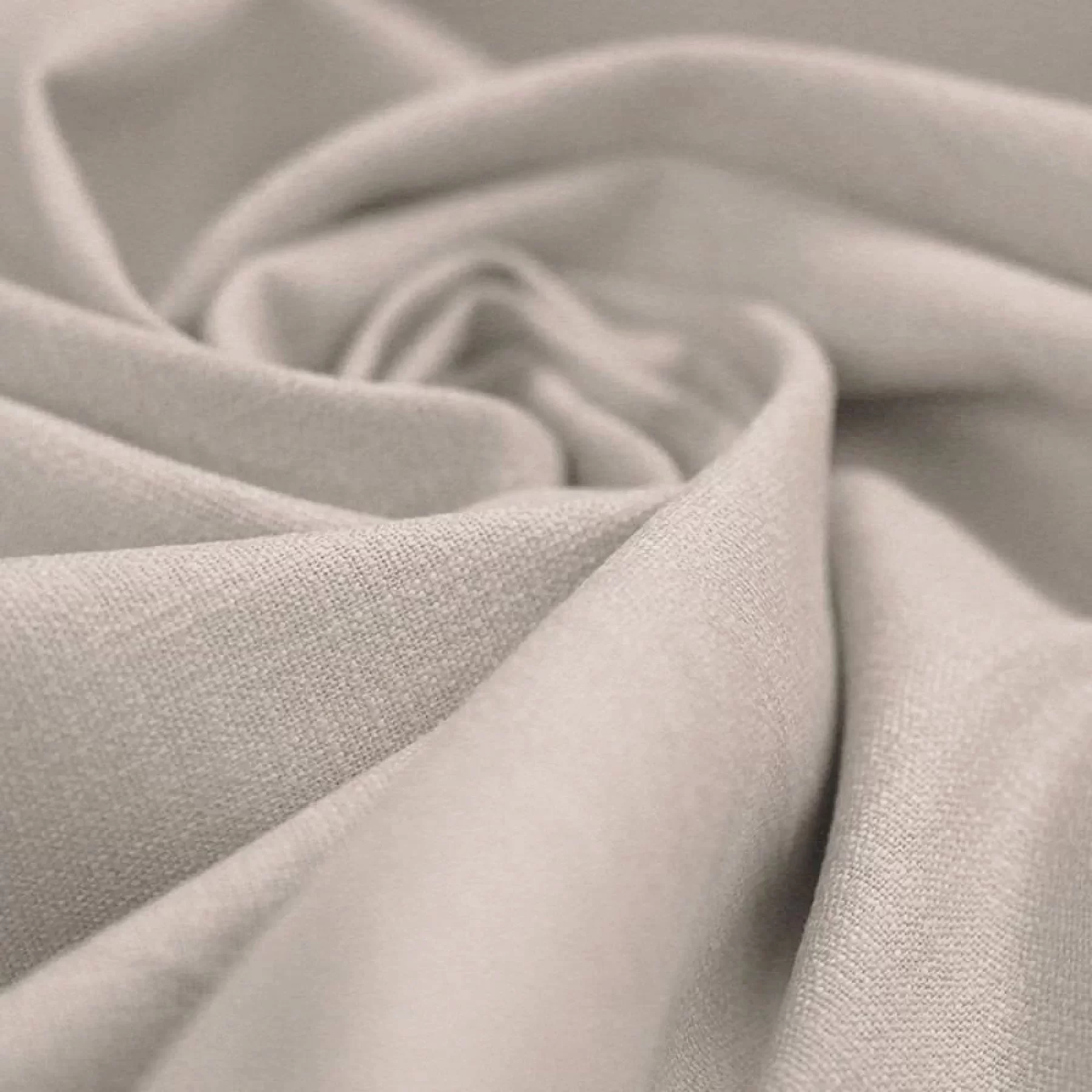 Stretch Linnen Stof Beige Grijs
