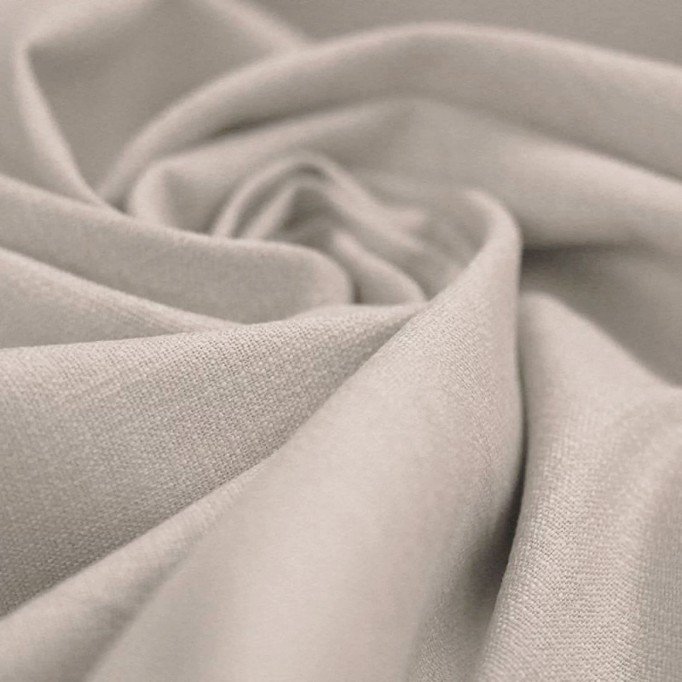 Stretch Linnen Stof Beige Grijs - (Modestoffen)