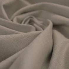 Stretch Leinenstoff Dunkelbeige