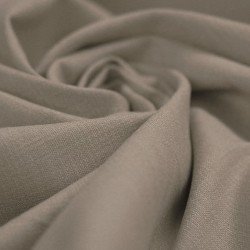 Stretch Linen Fabric Dark Beige