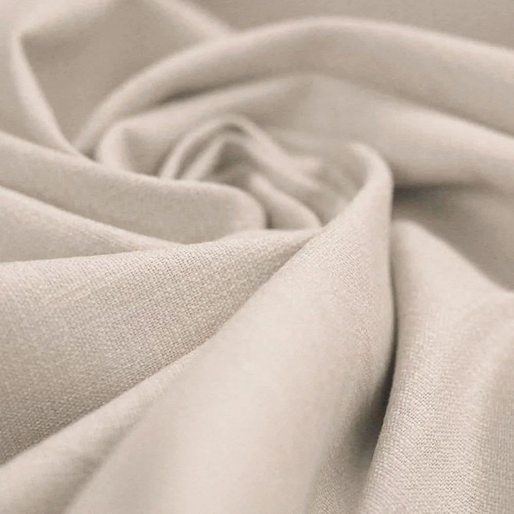 Stretch Leinenstoff Hellbeige