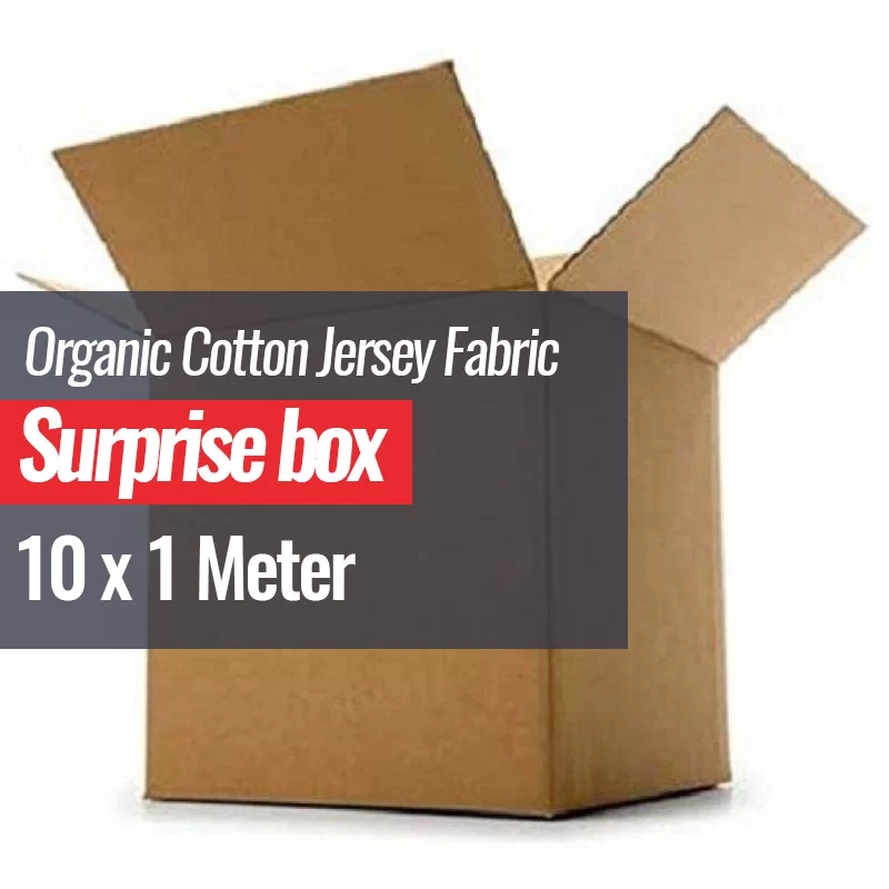 Biologische Katoenen Jersey Stof Surprise Box 10 x 1 Meter