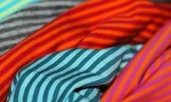 Tessuto A Righe Della Jersey