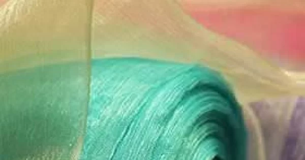 NBEADS Tessuto In Organza, Tessuto di Organza Solido Da Sposa Lungo 3.28 iarda 1.5 m di Larghezza Tessuti di Tulle In Poliestere con Sfumatura Magica per Abiti Da Palcoscenico, Neve
