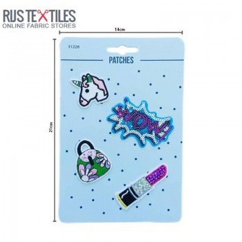 Ironing Application 4 Pieces Packaging - Glitter Lipstick