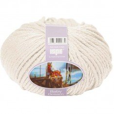 Fil De Laine 100% Mérinos ISPE Aiguilles 7 - 8 Crème