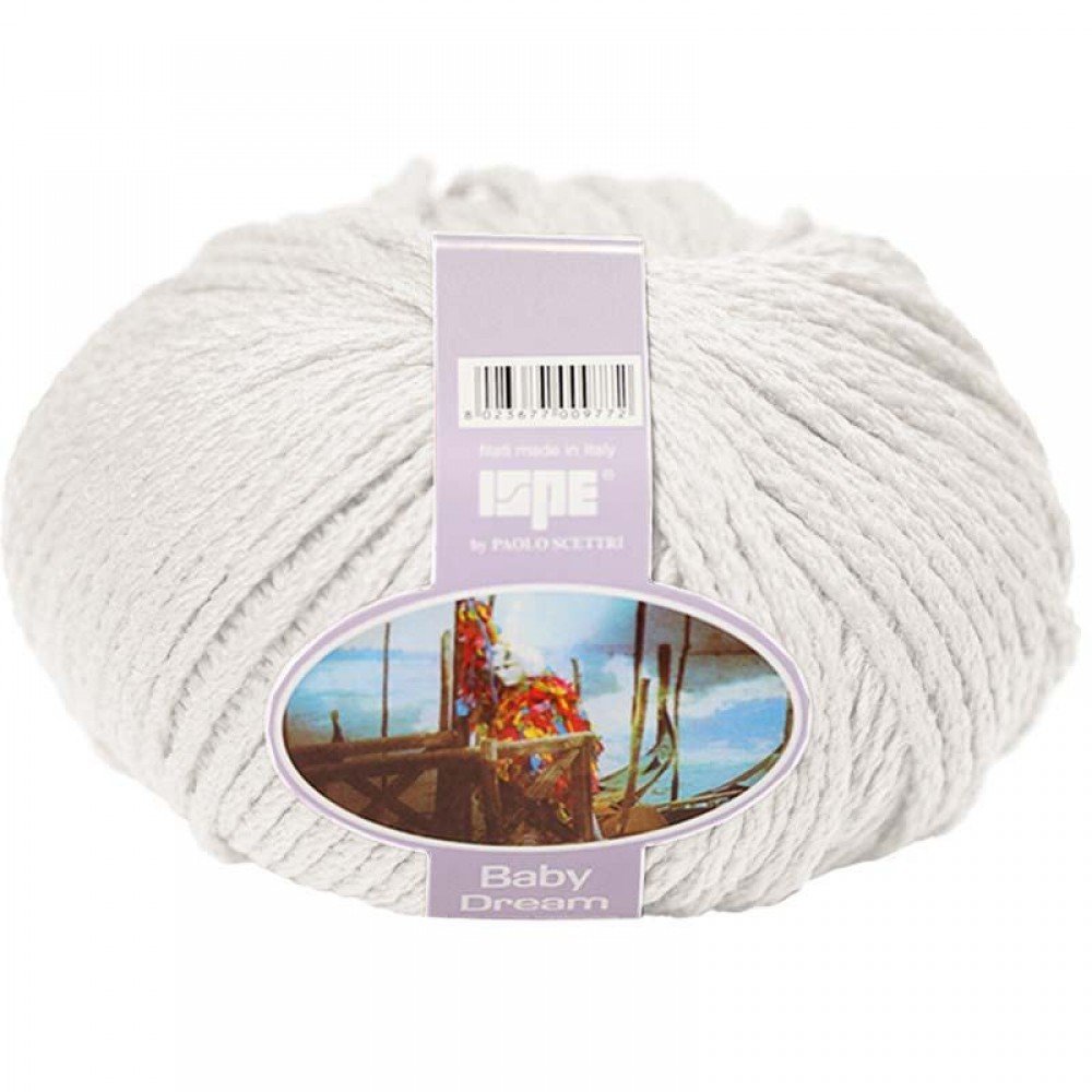 Merino Wool Knitting Yarn ISPE Needle Size 7 - 8 Ecru