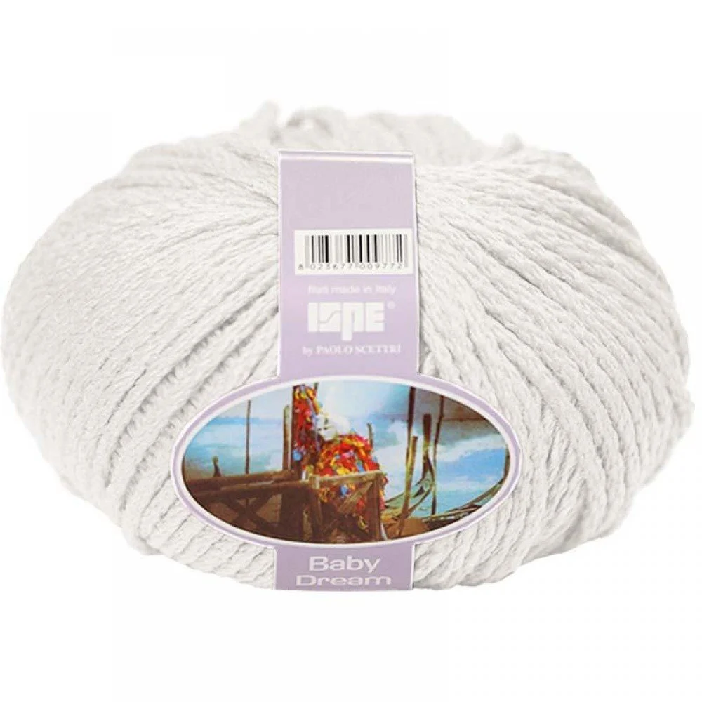 Merino Wool Knitting Yarn ISPE Needle Size 7 - 8 Ecru