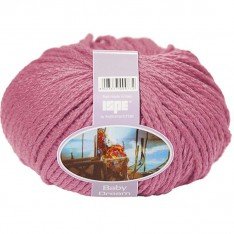 Fil De Laine 100% Mérinos ISPE Aiguilles 7 - 8 Vieux Rose