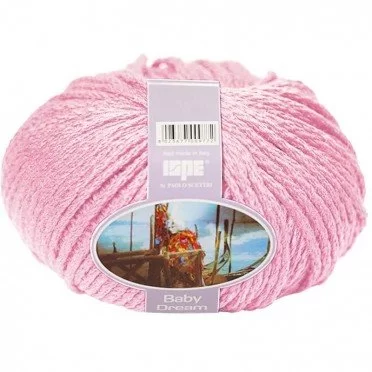 Filati Di Lana Merino ISPE Ago Spessore 7 - 8 Rosa - (Lana Per Neonati / Filati Per Neonati Ago Spessore 7 - 8)