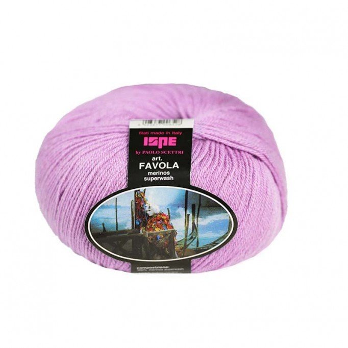 Baby Merino Superwash Knitting Yarn ISPE Needle Size 2 - 2,5 Lilac - (Baby Wool / Baby Yarn Needle Size 2 - 2,5)