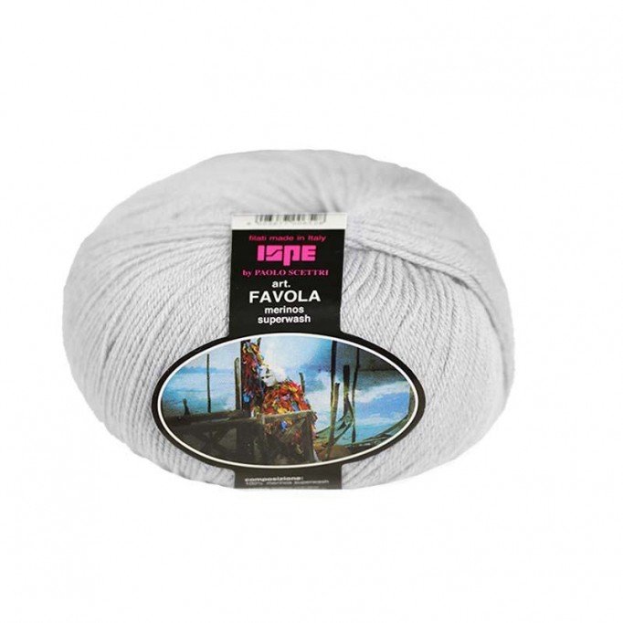 Baby Merino Superwash ISPE Naalddikte 2 - 2,5 Licht Grijs - (Babywol / Babygaren Naalddikte 2 - 2,5)