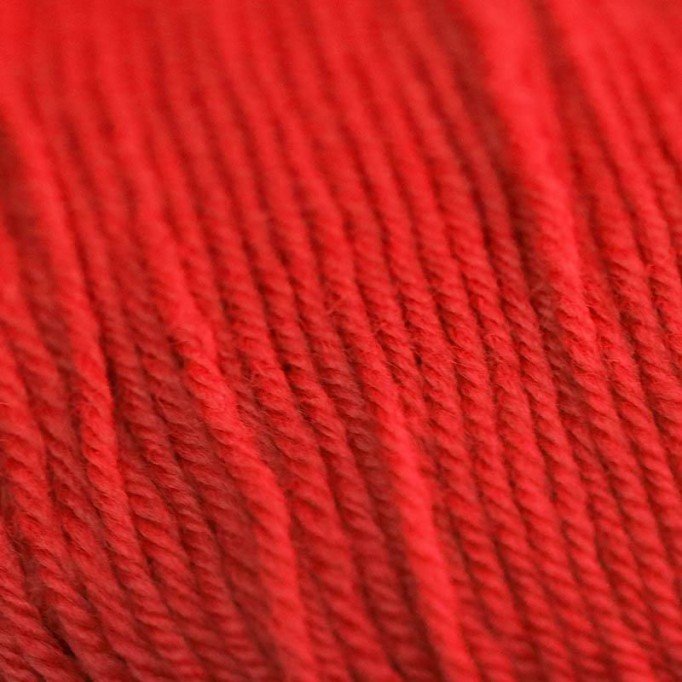 Baby Merino Superwash ISPE Naalddikte 2 - 2,5 Rood - (Babywol / Babygaren Naalddikte 2 - 2,5)