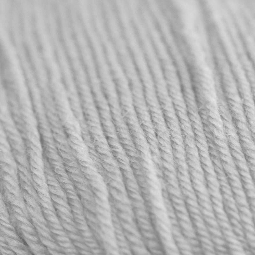 Baby Merino Superwash Knitting Yarn ISPE Needle Size 2 - 2,5 Light Grey