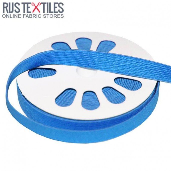 Bande Caoutchouc 15mm Aqua - (Rubans)