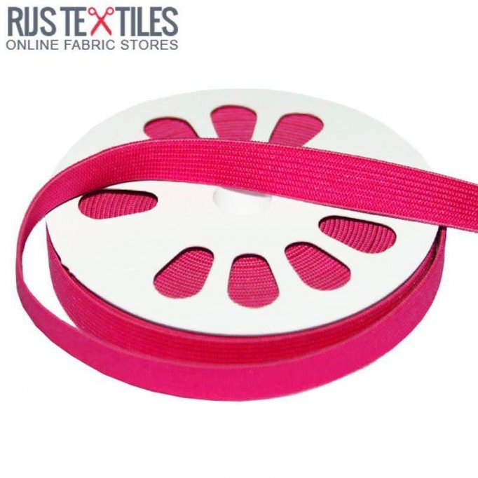 Bande Caoutchouc 15mm Fuchsia - (Rubans)
