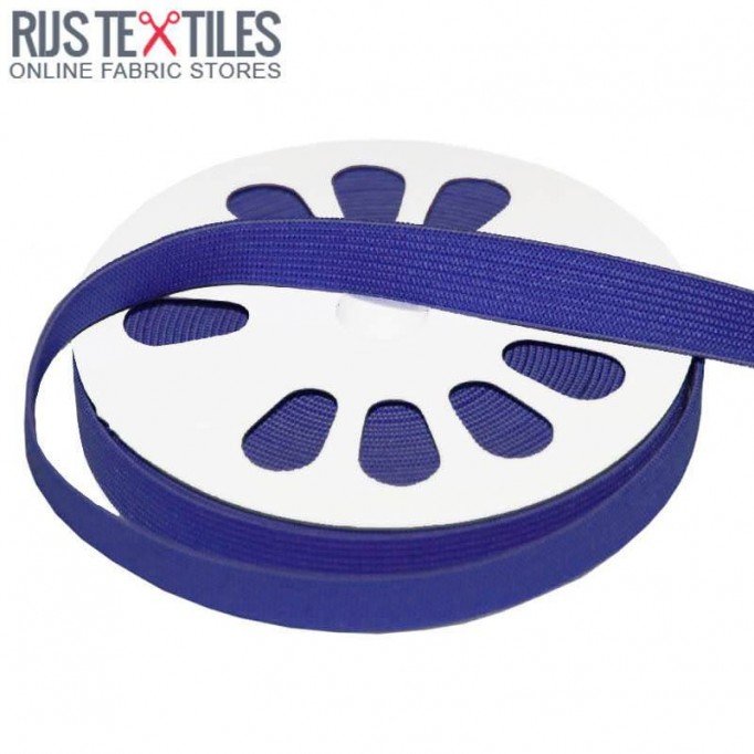 Bande Caoutchouc 15mm Cobalt - (Rubans)
