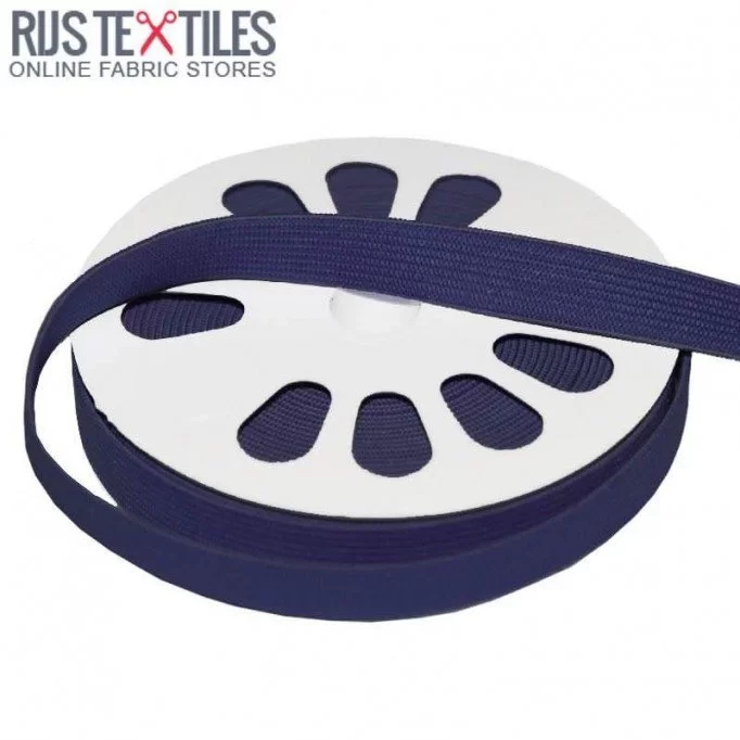 Gummibånd 15mm Navy - (Bånd)