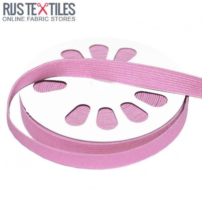 Bande Caoutchouc 15mm Rose - (Rubans)