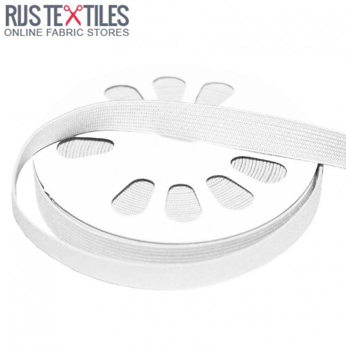 Bande Caoutchouc 15mm Blanc - (Rubans)